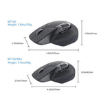 Rapoo Wireless Triple Mode Mice Ergonomic Desktop Laptop Business Office Mouse, MT760 Black, MT760mini Black, MT760 Gray, MT760mini Gray, MT760 Pink, MT760mini Pink