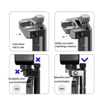 Supporto telefono metallico con 4 attacchi vite 1/4" e foro Arri