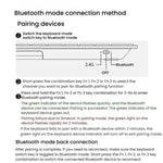 Rapoo E9000G Wireless Bluetooth Keyboard Computer Laptop Cell Phone Keyboard