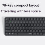Rapoo E9000G Wireless Bluetooth Keyboard Computer Laptop Cell Phone Keyboard