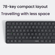 Rapoo E9000G Wireless Bluetooth Keyboard Computer Laptop Cell Phone Keyboard
