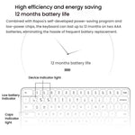 Rapoo E9000G Wireless Bluetooth Keyboard Computer Laptop Cell Phone Keyboard