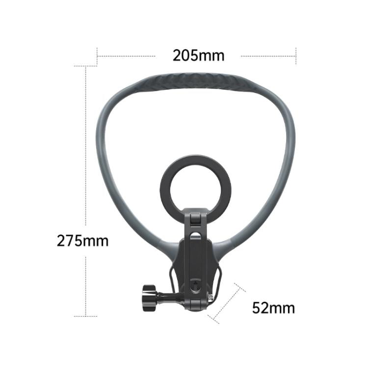 Supporto magnetico regolabile da collo per telefono e action cam