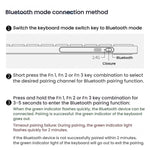 Rapoo E9050L Tri-mode Bluetooth Wireless Keyboard Silent Laptop Keyboard
