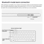 Rapoo E9050L Tri-mode Bluetooth Wireless Keyboard Silent Laptop Keyboard
