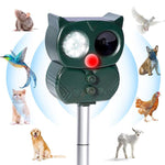 Repellente per animali a energia solare con cinque velocità di regolazione e attivazione vocale a ultrasuoni, 704