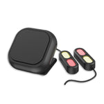 Sistema radar di rilevamento dell'angolo cieco per motociclette a 24 GHz con portata di 30 metri e assistenza al cambio di corsia per una guida sicura.