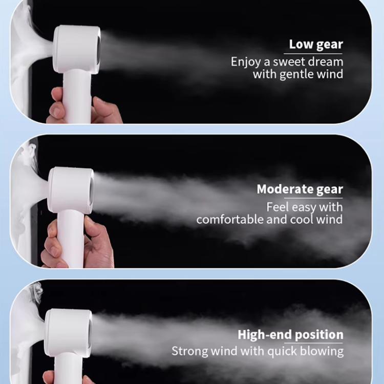 Ventilatore portatile ad alta velocità da 1200 mAh con 100 velocità, senza pale, mini ventilatore digitale, piccolo ventilatore, 1200mAh