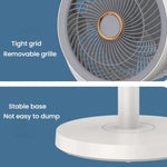 Ventilatore per la circolazione dell'aria, turbo, con convezione, ventilatore a piantana, telecomando, timer, ventilatore da pavimento, USB Plug, Rechargeable