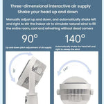 Ventilatore per la circolazione dell'aria, turbo, con convezione, ventilatore a piantana, telecomando, timer, ventilatore da pavimento, USB Plug, Rechargeable