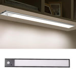 Barra luminosa ricaricabile con sensore di movimento, ideale per armadi e guardaroba, con telecomando., 20cm Silver, 40cm Silver, 60cm Silver, 80cm Silver, 20cm Black, 40cm Black, 60cm Black, 80cm Black