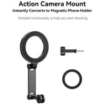 Supporto magnetico smartphone compatibile con fasce e clip