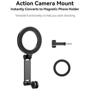 Supporto magnetico smartphone compatibile con fasce e clip