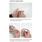 Supporto magnetico smartphone compatibile con fasce e clip