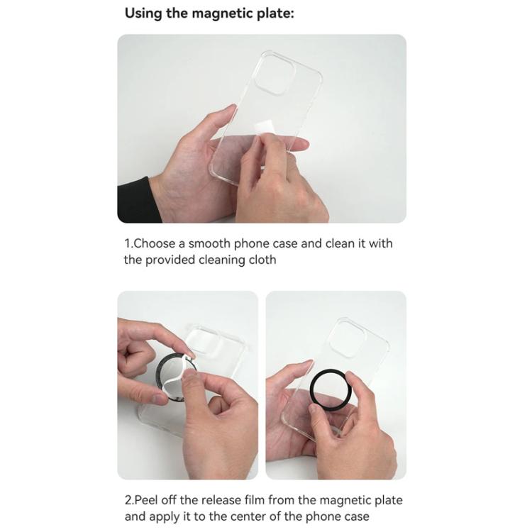 Supporto magnetico smartphone compatibile con fasce e clip