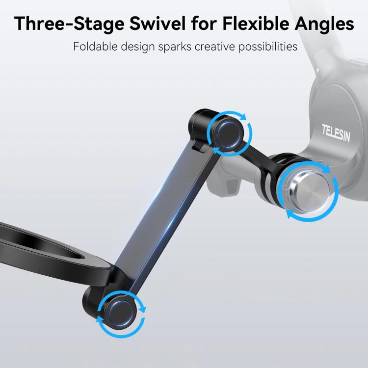 Supporto magnetico smartphone compatibile con fasce e clip