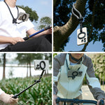 Supporto magnetico smartphone compatibile con fasce e clip