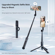 Asta selfie 1,3m con treppiede e telecomando Bluetooth