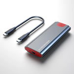 Box esterno M.2 NVMe/SATA SSD USB-C 10Gbps fino 2TB