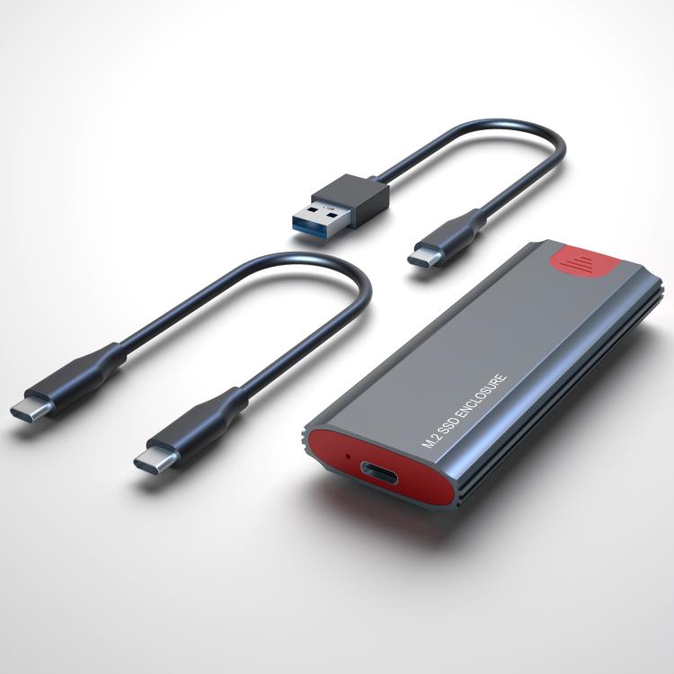Box esterno M.2 NVMe/SATA SSD USB-C 10Gbps fino 2TB