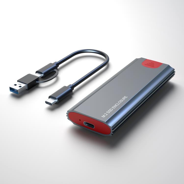 Box esterno M.2 NVMe/SATA SSD USB-C 10Gbps fino 2TB