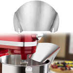 Paraschizzi in acciaio inox per impastatrice KitchenAid, copertura per scivolo alimenti., Stainless Steel Pouring Shield