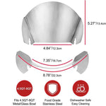 Paraschizzi in acciaio inox per impastatrice KitchenAid, copertura per scivolo alimenti., Stainless Steel Pouring Shield
