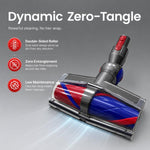 Testina di pulizia a doppio motore a trasmissione diretta, spazzola anti-groviglio, luce verde per la rilevazione della polvere., For Dyson V7/V8/V10/V11/V15, For Dyson V10 Slim/V12 Slim