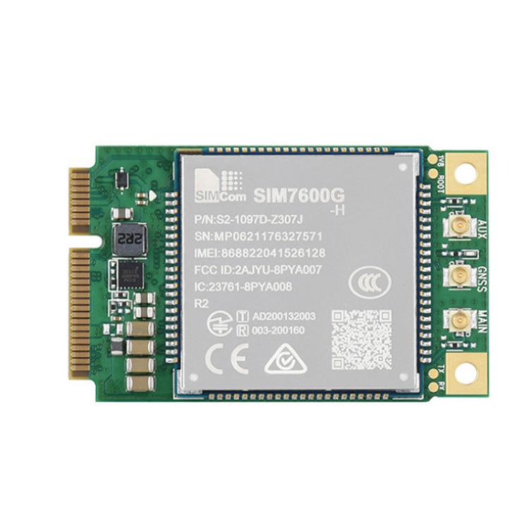 Modulo SIMCom SIM7600G-H-PCIE 4G LTE Cat-4, copertura globale, GNSS, connettore Mini-PCIe