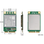 Modulo LTE SIMCom SIM7600G-H-PCIE 4G Cat-4 Mini PCIe