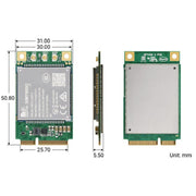 Modulo SIMCom SIM7600G-H-PCIE 4G LTE Cat-4, copertura globale, GNSS, connettore Mini-PCIe