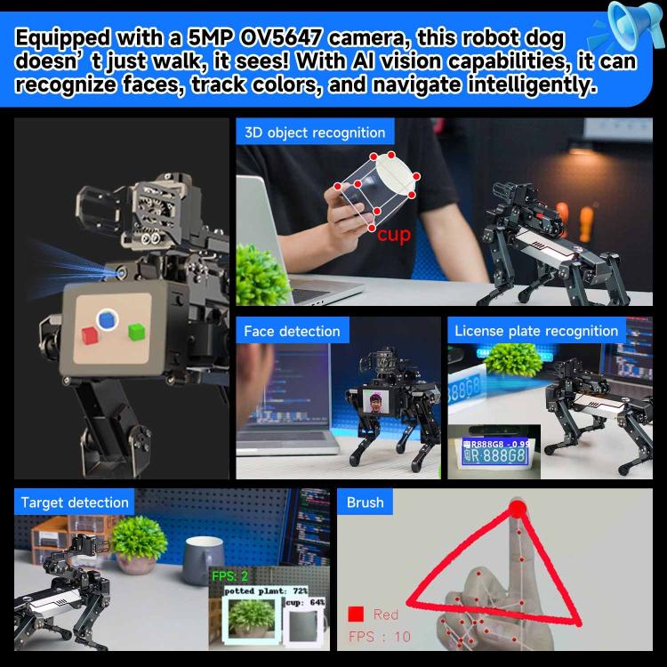Robot cane bionico AI DOGZILLA-Lite con braccio robotico