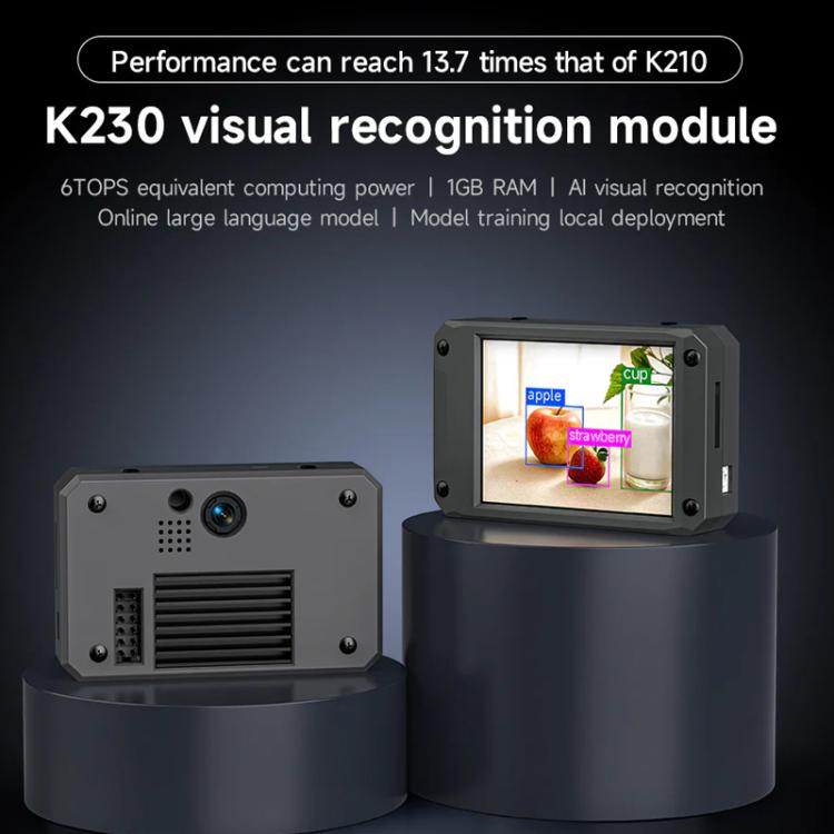 Modulo Visione Yahboom K230 con Touchscreen 2.4" e PTZ