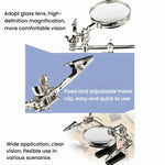 Lente d'ingrandimento da 60 mm con morsetto ausiliario 5X
