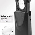 Lente ingrandimento 30X telescopica con LED e corpo ABS