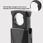 Lente ingrandimento 30X telescopica con LED e corpo ABS