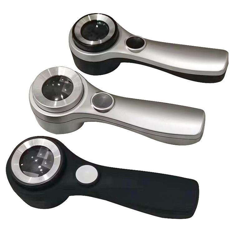 Lente d'ingrandimento 60x con luce LED e ricarica USB