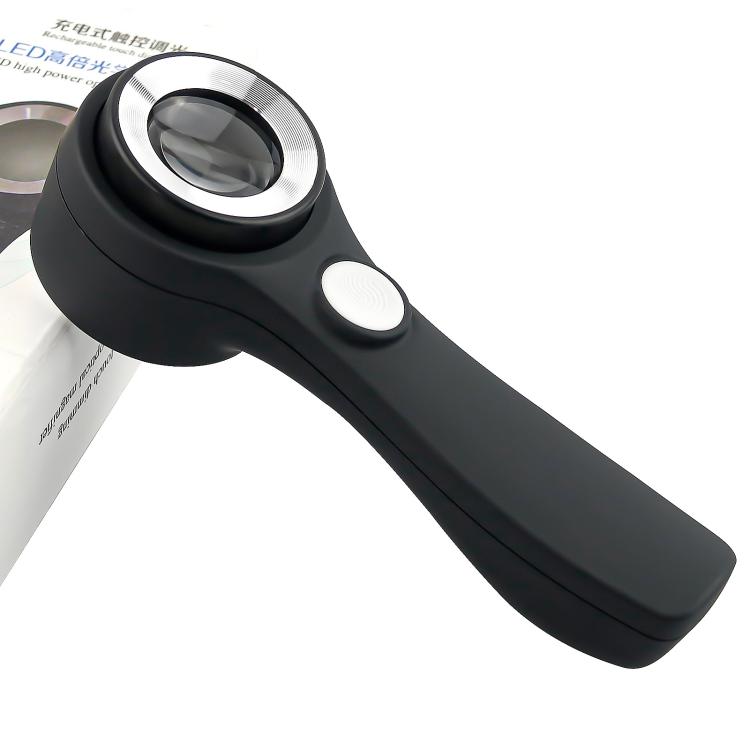 Lente d'ingrandimento 60x con luce LED e ricarica USB