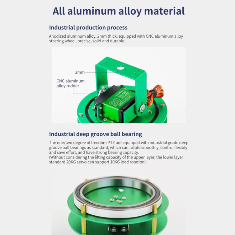 Piattaforma elettrica per robot auto, Yahboom 1DOF  Green, Yahboom 1DOF With Servo Green, Yahboom 2DOF Green, Yahboom 2DOF With Servo Green, Yahboom 1DOF Black, Yahboom 1DOF With Servo  Black, Yahboom 2DOF  Black, Yahboom 2DOF With Servo Black