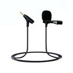 Microfono lavalier TRRS 3,5 mm con clip e jack cuffie