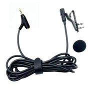 Microfono lavalier TRRS 3,5 mm con clip e jack cuffie