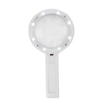 Lente d'ingrandimento portatile 10X con 8 LED 90mm