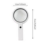 Lente d'ingrandimento portatile 10X con 8 LED 90mm