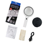 Lente d'ingrandimento portatile 10X con 8 LED 90mm