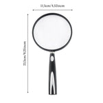 Lente d'ingrandimento portatile 110mm 2x/4x in acrilico