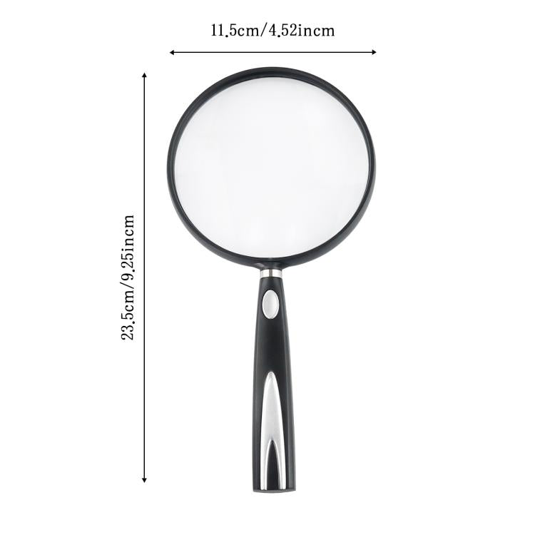 110mm 2/4X Handheld Magnifying Glass HD Reading Acrylic Lens Magnifying Glass, 2/4X Handheld