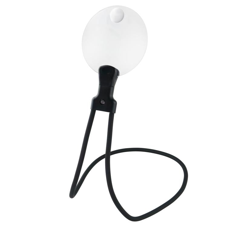 Lente d'ingrandimento da tavolo 5x/10x con collo flessibile