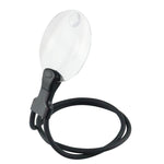Lente d'ingrandimento da tavolo 5x/10x con collo flessibile