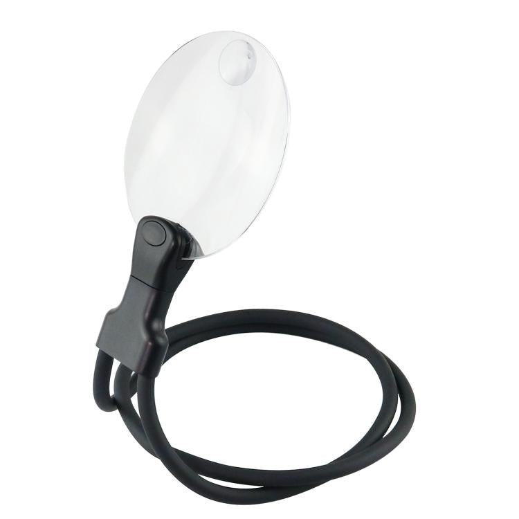 Lente d'ingrandimento da tavolo 5x/10x con collo flessibile