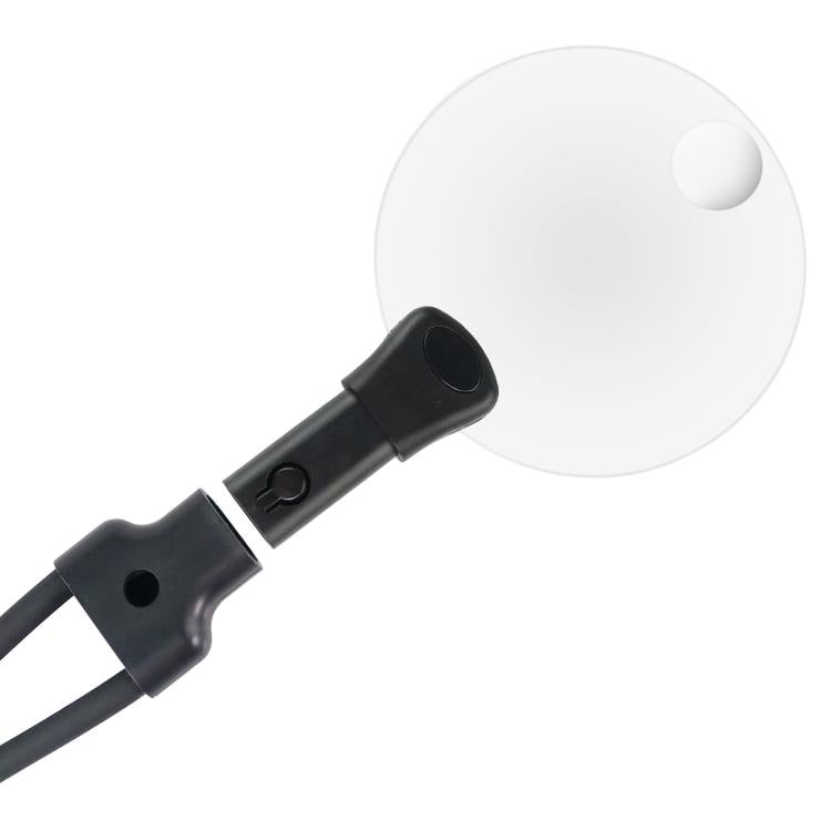 Lente d'ingrandimento da tavolo 5x/10x con collo flessibile